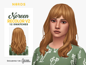 Sims 4 — Noreen Hair V2 Recolor - Seasons Needed by Nords — Dag dag, this is a recolor of my Noreen Hair V2, it comes in
