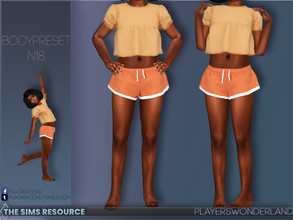 Sims 4 — BodyPreset N18 by PlayersWonderland — A new bodypreset to fit a lot of real bodies. This one is slighty