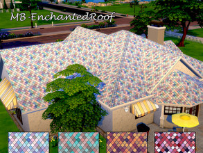 Sims 4 — MB-EnchantedRoof by matomibotaki — MB-EnchantedRoof playful roof under which your fairies and mythical creatures