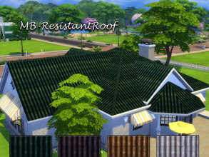Sims 4 — MB-ResistantRoof by matomibotaki — MB-ResistantRoof hard-wearing roof for every type of house in 4 different