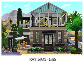 Sims 4 — Settle (Lounge) by Ray_Sims — This lot fully furnished and decorated, without custom content. Simply cozy cafe