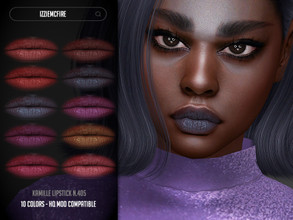 Sims 4 — IMF Kamille Lipstick N.405 by IzzieMcFire — Kamille Lipstick N.405 contains 10 colors in hq texture. Standalone