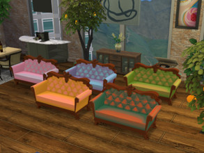 Sims 4 — Elegant sofa recolor, pastelish colors  by waltzforsatan — Hi! This is a sofa with 5 swatches. Hope you'll like