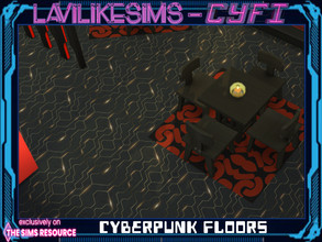 Sims 4 — Cyfi - Cyberpunk Floors by lavilikesims — 10 or so floors, some grunge some tech