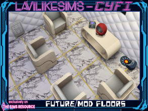 Sims 4 — Cyfi - Future Floors by lavilikesims — A set of 10 floors or so, all very modern with clean lines