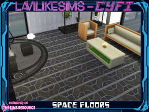 Sims 4 — Cyfi - Space floors by lavilikesims — A set of 10 or so floors with a spaceship, space station vibe