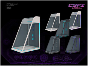 Sims 4 — CyFi Fly bathroom - shower by Severinka_ — Shower From the set 'FLY bathroom' CyFi collab TSR Build / Buy