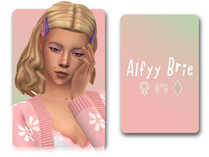 Sims 4 — [Patreon] Brie Hairstyle by Alfyy — Alfyy Brie Hairstyle You can support me on patreon (alfyy) All LODs Custom