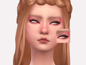 Sims 4 — Powerpuff Eyeliner by Sagittariah — base game compatible 1 swatch properly tagged enabled for all occults