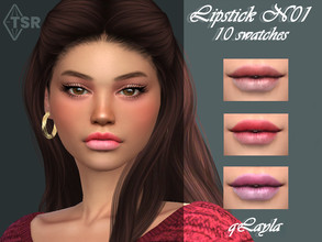 Sims 4 — Lipstick N01 by qLayla — The lipstick is : - base game compatible. - allowed for teen, young adult, adult and