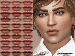 Sims 4 — Ari Lipstick by MSQSIMS — This natural Lipstick is available in 30 Swatches. It is suitable for Female/Male from