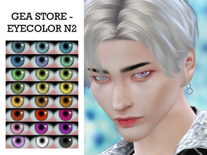 Sims 4 — Gea Eyecolor N2 by Gea_Store — 24 swatches For male and female and all ages Face paint category BGC HQ
