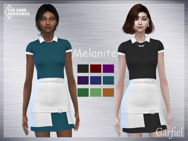 Sims 4 — Melanite by Garfiel — - 9 colours - Everyday, party, formal - Base game compatible - HQ compatible