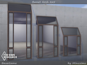 Sims 4 — Minc Basset Arch 2x5 by Mincsims — BaseGame Compatible. 8 swatches for tall Wall