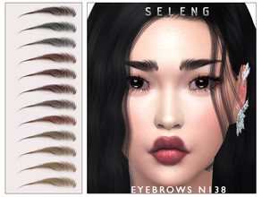 Sims 4 — Eyebrows N138 by Seleng — The eyebrows has 21 colours and HQ compatible. Allowed for teen, young adult, adult