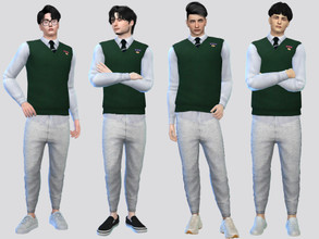 Sims 4 — Hyosan High Uniform Daesu by McLayneSims — TSR EXCLUSIVE Standalone item 2 Swatches MESH by Me NO RECOLORING