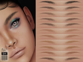 Sims 4 — Ciara Eyebrows | N45 by cosimetic — -You can use it with 45 color options to match your favorite tone. -They are