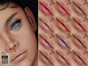 Sims 4 — Lipstick | N56 by cosimetic — - It is suitable for Female. ( Teen to elder ) - 12 swatches. - You can find it in