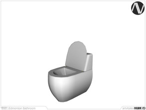 Sims 4 — Edmonton Toilet With Open Lid by ArtVitalex — Bathroom Collection | All rights reserved | Belong to 2022