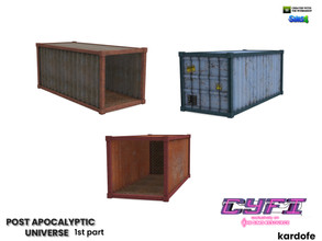 Sims 4 — CYFI_kardofe_Post apocalyptic universe_Container 1 by kardofe — Truck container, with support points on the