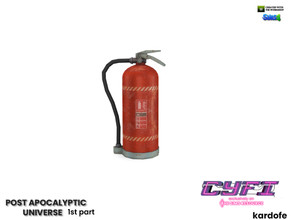 Sims 4 — CYFI_kardofe_Post apocalyptic universe_Fire extinguisher by kardofe — Decorative fire extinguisher
