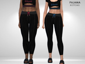 Sims 4 — Pajama Bottoms by Puresim — Pajama bottoms in 2 swatches.