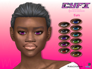 Sims 4 — CyFi - Eyes by MahoCreations — Glowing Eyes for The Sims 4. basegame female / male teen to elder 11 colors to