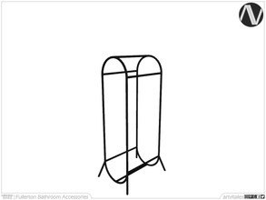 Sims 4 — Fullerton Towel Holder Stand by ArtVitalex — Bathroom Collection | All rights reserved | Belong to 2022