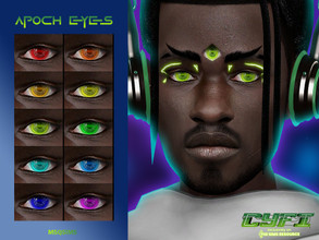 Sims 4 — CyFi Apoch Eyes by MSQSIMS — These futuristic eyes are available in 10 colors. It is suitable for Female/Male