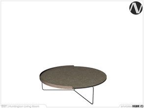 Sims 3 — Huntington Round Coffee Table by ArtVitalex — Living Room Collection | All rights reserved | Belong to 2022