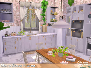 Sims 4 — Marie Gosse Kitchen / TSR CC Only by nolcanol — Marie Gosse Kitchen CC used! Please, read the Required section.