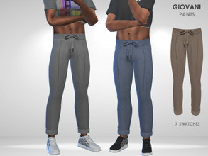 Sims 4 — Giovani Pants by Puresim — Men pants in 7 colors.