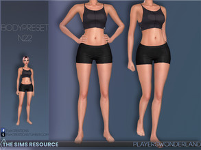 Sims 4 — BodyPreset N22 by PlayersWonderland — A new bodypreset to fit a lot of real bodies. This one is another fit