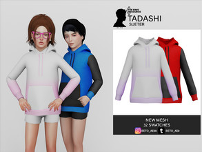 Sims 4 — Tadashi (Sueter) by Beto_ae0 — Children's sweater with many colors, I hope you like it - 32 colors -