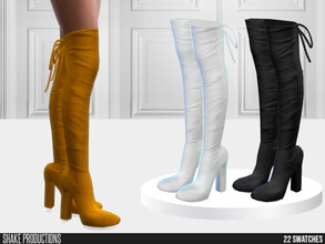 Sims 4 — 865 - High Heel Boots by ShakeProductions — Shoes/High Heels New Mesh All LODs Handpainted 22 Colors