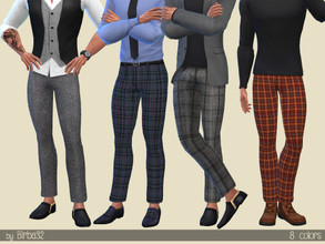 Sims 4 — Winter trousers - Man by Birba32 — Trousers with belt in fabric with a coarse texture, perfect for winter, in 8