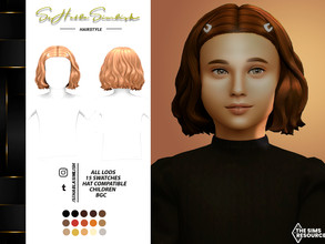 Sims 4 — Romina Hairstyle (Child) by sehablasimlish — I hope you like it and enjoy it.