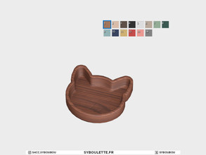 Sims 4 — Meow & Woof - Cat bowl by Syboubou — This is a food bowl compatible for all pets.