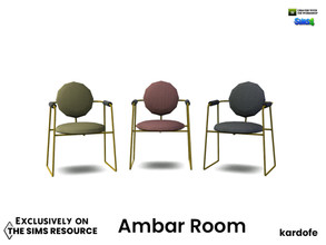 Sims 4 — kardofe_Ambar Room_LivingChair by kardofe — Armchair, modern and minimalist design, in three different options