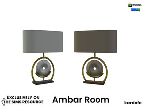 Sims 4 — kardofe_Ambar Room_TableLamp by kardofe — Table lamp, modern design, in two colour options