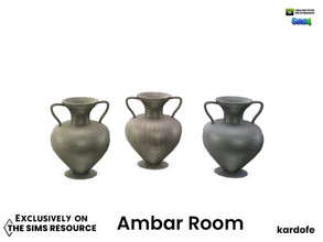 Sims 4 — kardofe_Ambar Room_Vase by kardofe — Decorative vase, tabletop, in three different options