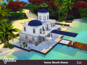 Sims 4 — Naxos beace house_No CC by evi — A two bedroom beach house . Top floor, bedrooms and bathroom, first floor,