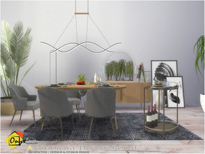 Sims 4 — Anchorage Dining Room by Onyxium — Onyxium@TSR Design Workshop Dining Room Collection | Belong To The 2022 Year