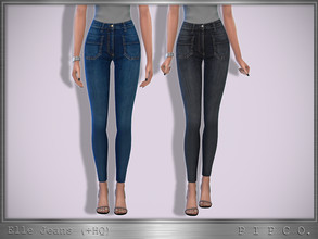 Sims 4 — Elle Jeans. by Pipco — Skinny jeans in 3 colors. Base Game Compatible New Mesh All Lods HQ Compatible Specular