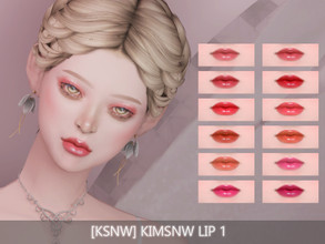 Sims 4 — [Kimsnw] LipGloss 1 by Kimsnw — 12 Swatches Custom Thumbnail