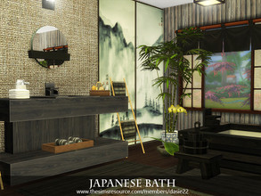 Sims 4 — Japanese Bath by dasie22 — Japanese Bath is a chic bathroom in Asian style. Please, use code