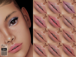 Sims 4 —  Lipstick | N59 by cosimetic — - It is suitable for Female. ( Teen to elder ) - 12 swatches. - You can find it
