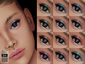Sims 4 — Eyeshadow | N45 by cosimetic — - It is suitable for Female. ( Teen to elder ) - 12 swatches - You can find it in