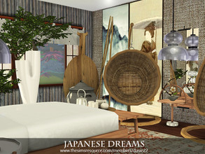 Sims 4 — Japanese Dreams by dasie22 — Japanese Dreams is an elegant bedroom in Asian style. Please, use code