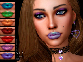 Sims 4 — Ishtar Lipstick N36 by Suzue — -15 Swatches -For Female (Teen to Elder) -HQ Compatible